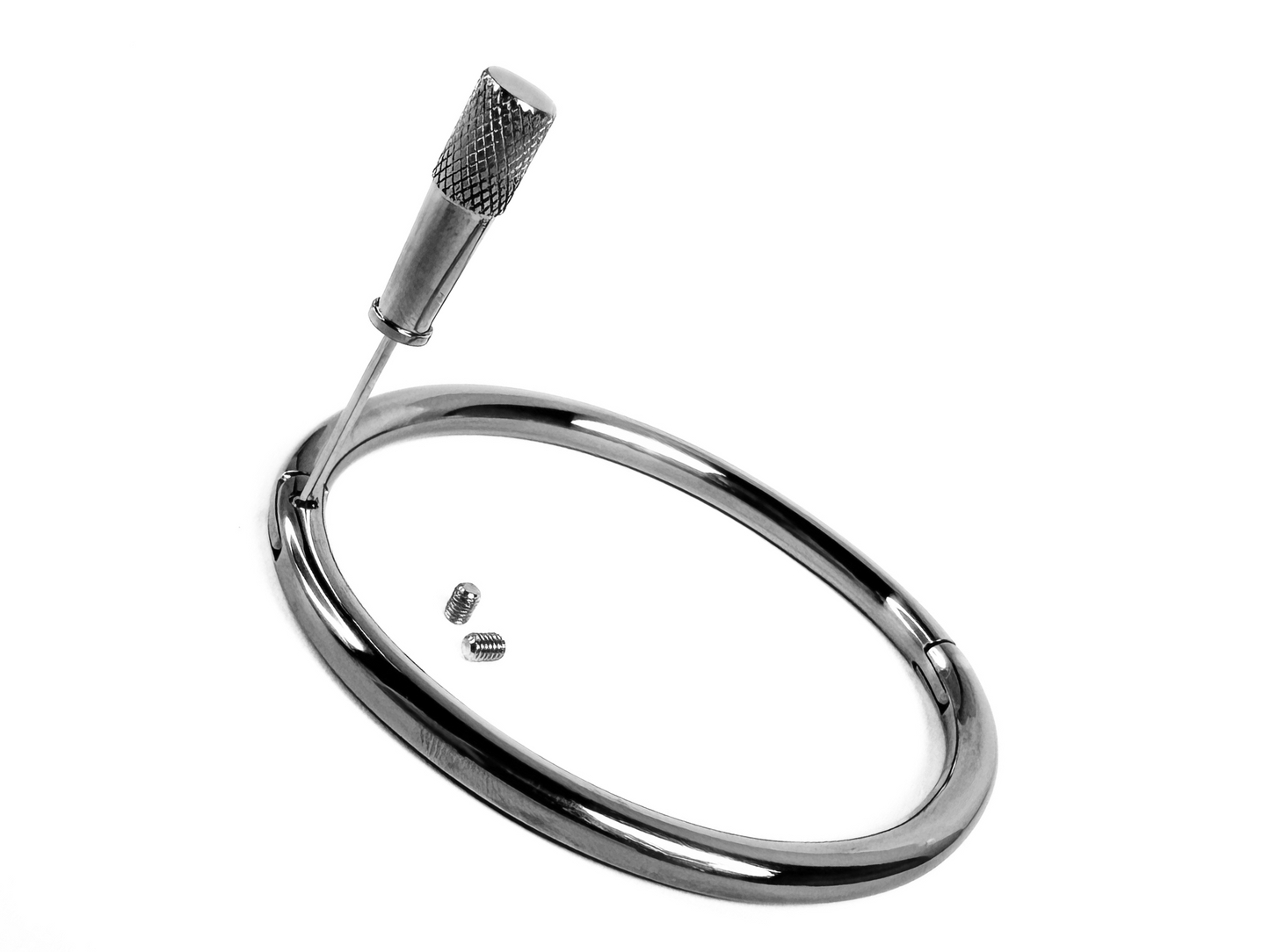 6mm Locking Polished Titanium Eternity Cuffs