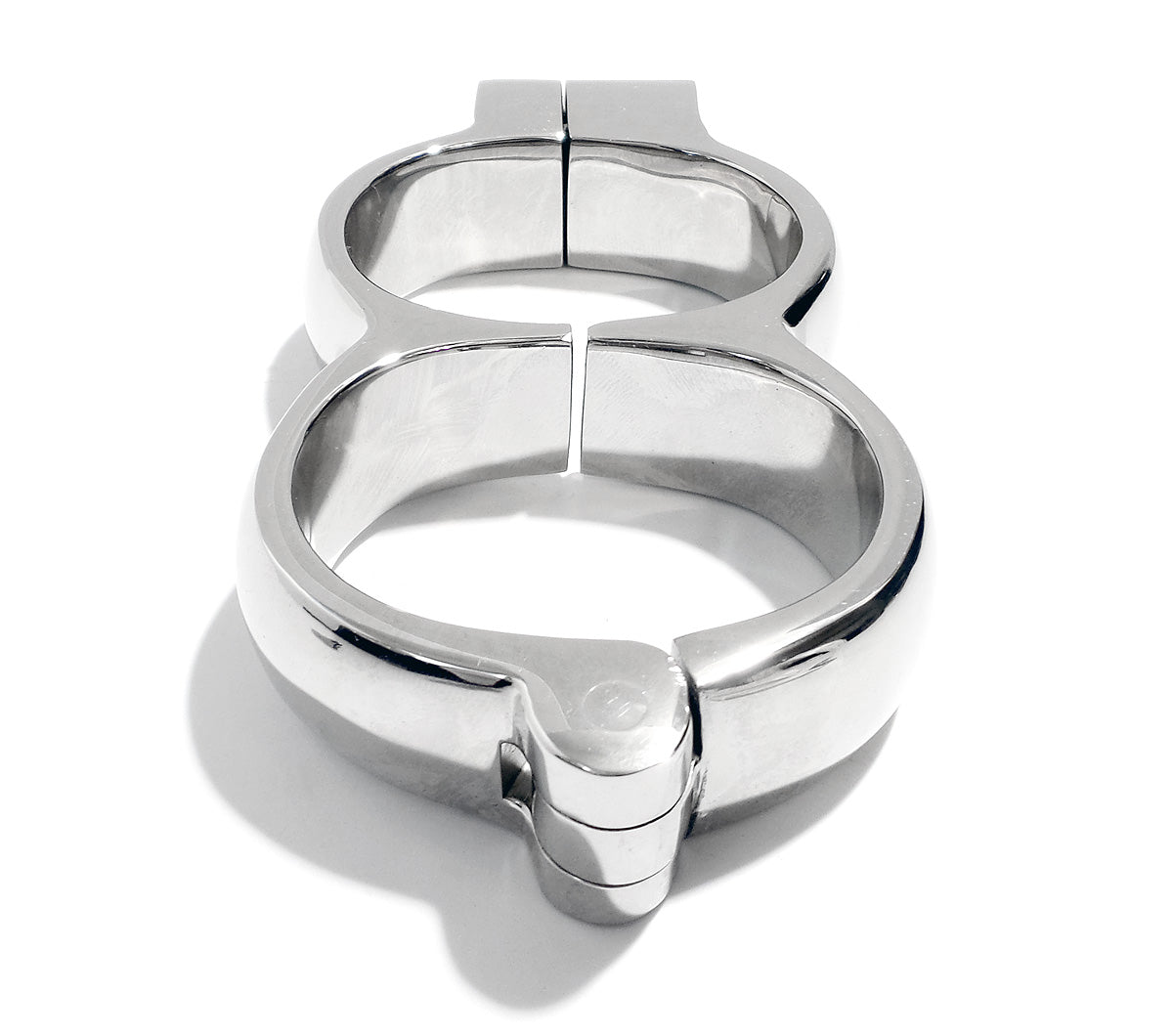 KUB Irish-8 HandCuffs with Snap Shut Quick Release Hamburg Lock Nickel Plated - Multiple Sizes Available