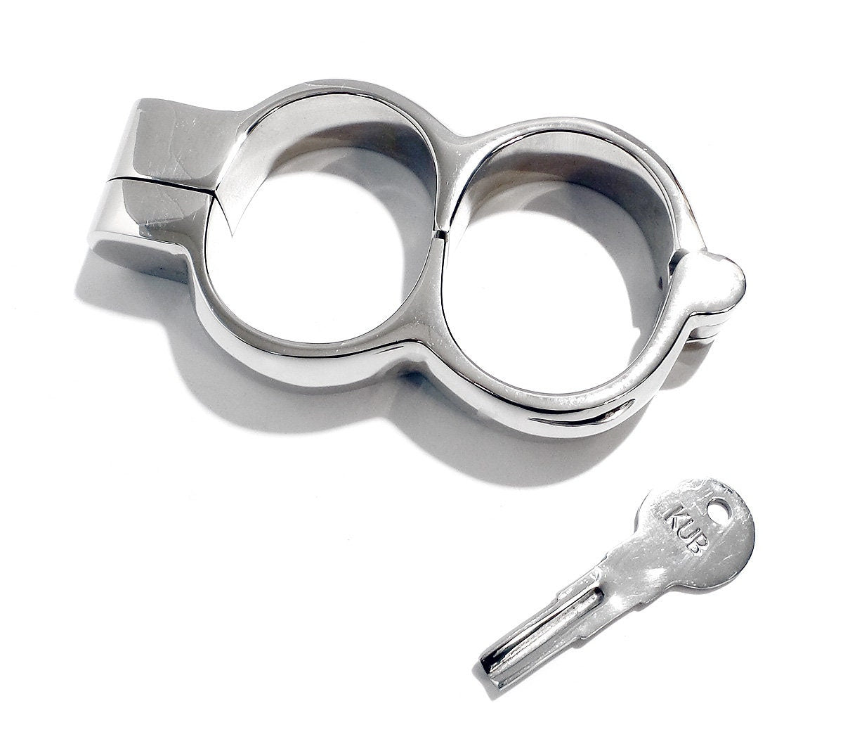 Irish-8 HandCuffs with Snap Shut Quick Release Hamburg Lock Nickel Plated