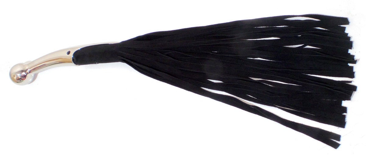 Suede Leather BDSM Bondage Flogger 35 Tails With Stainless Steel Insertable Handle - Multiple Color options