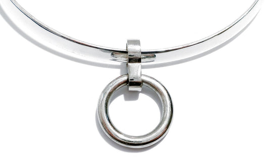 Polished Stainless Steel Optional Detachable Accessory Ring Thin for 6mm and 8mm Collars, Cuffs and Legirons