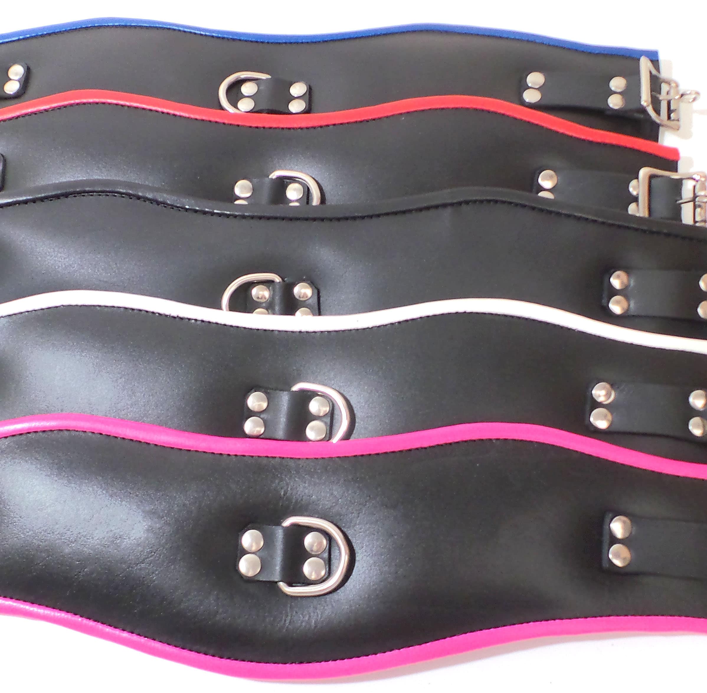 BDSM Posture Collar Deluxe Padded Leather 