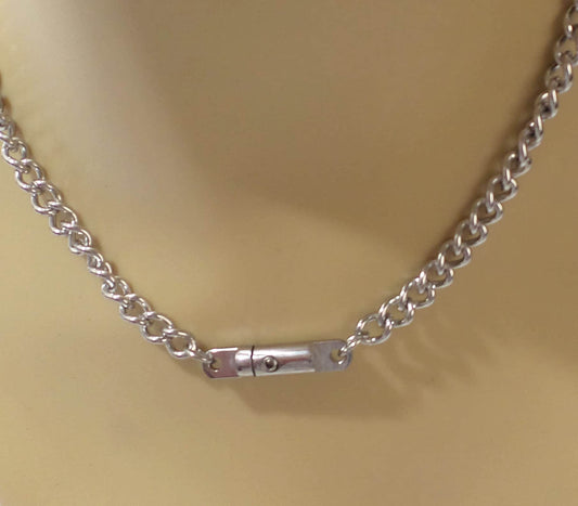 Locking Chain Necklace 2 Sizes Allen Key Closure