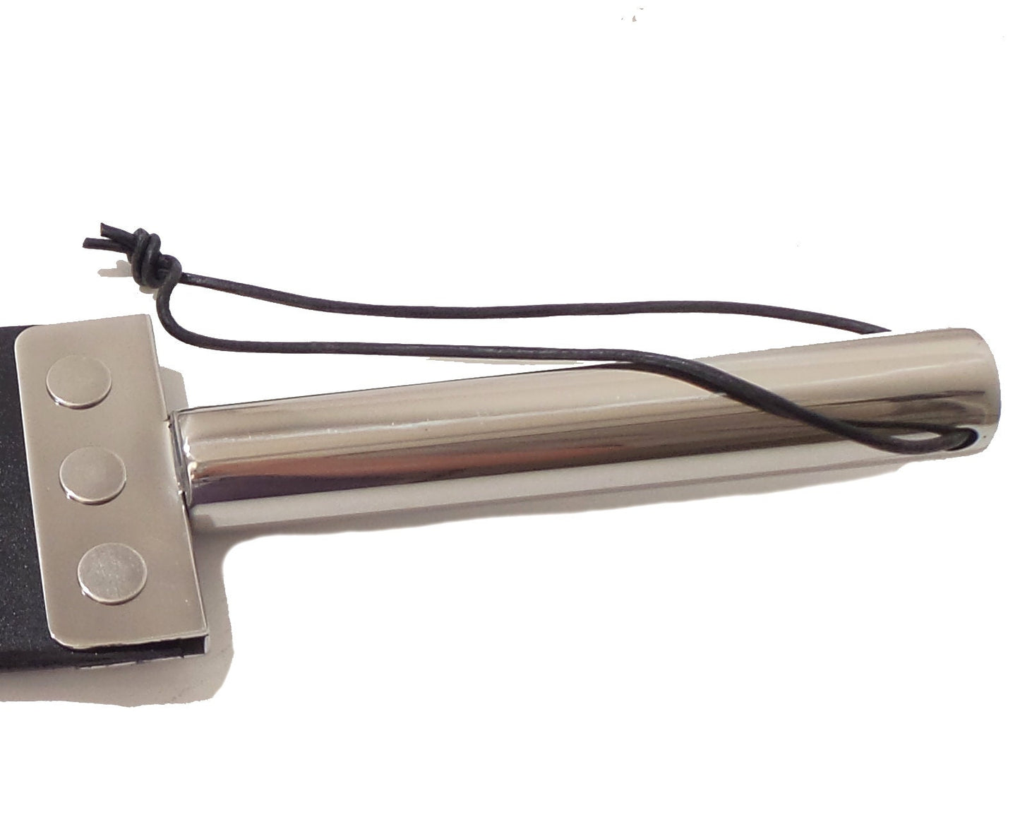 Leather Spanking Strap with Stainless Steel Handle