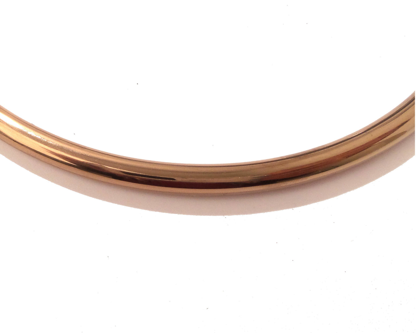 6MM Petite Thin Rose Gold Stainless Eternity Collar Locking Slave Collar