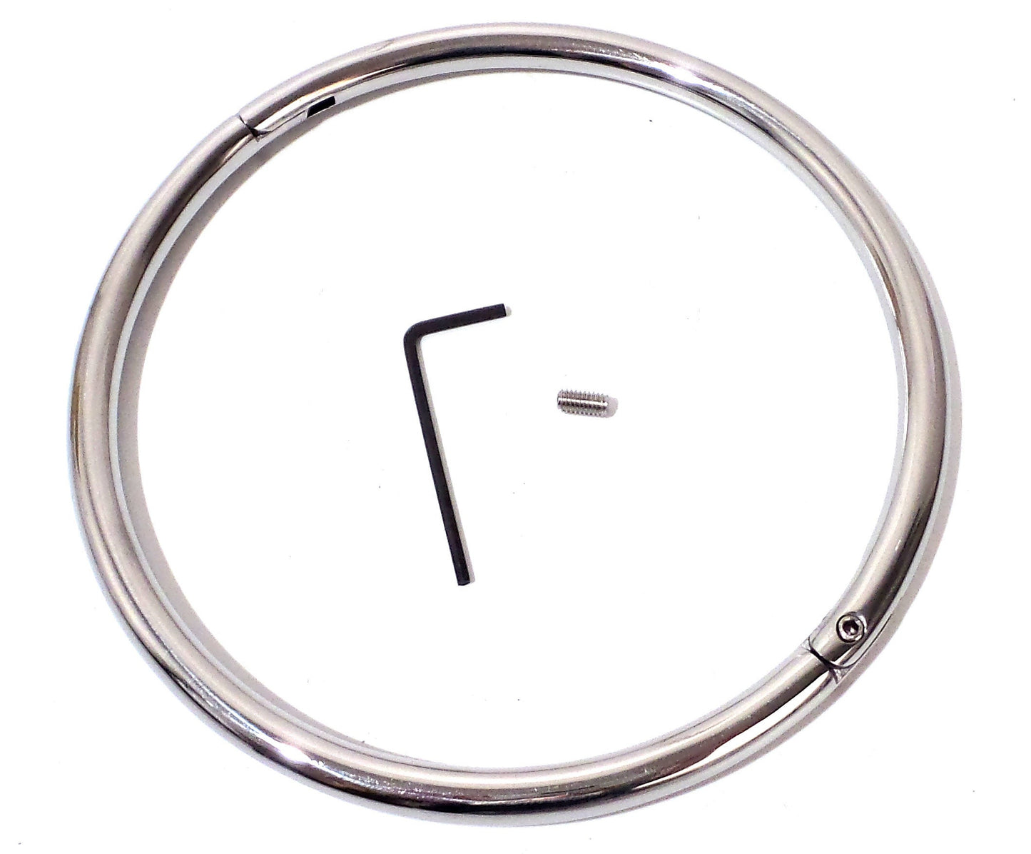 Final Sale - 8MM Polished Stainless Steel Eternity Collar Slave Collar - Multiple Sizes Available