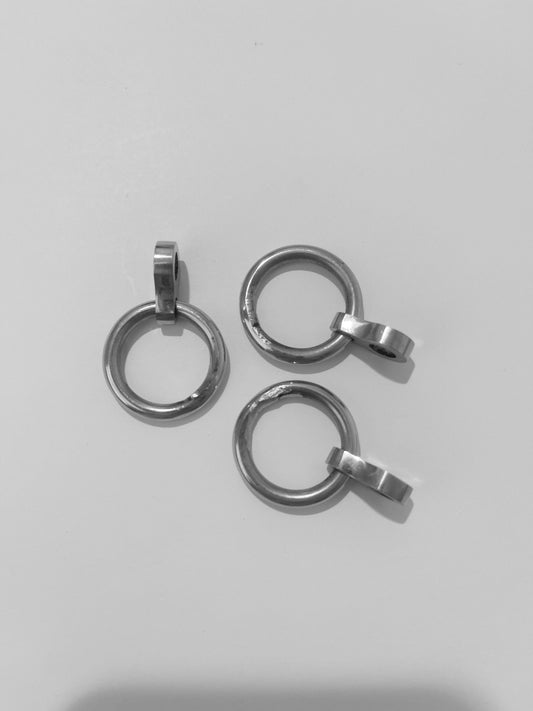 Final Sale 6mm Polished Stainless Steel Optional Detachable Removable Accessory Ring for 6mm Collars