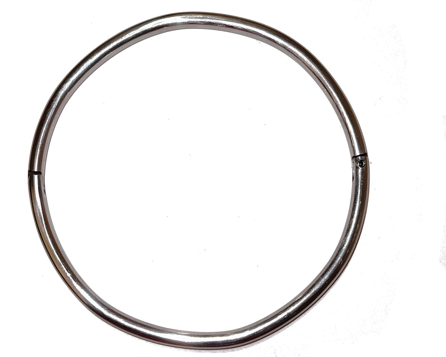 Final Sale - Petite Thin 6MM Polished Stainless Steel Eternity Collar Slave Collar - mulitple sizes available