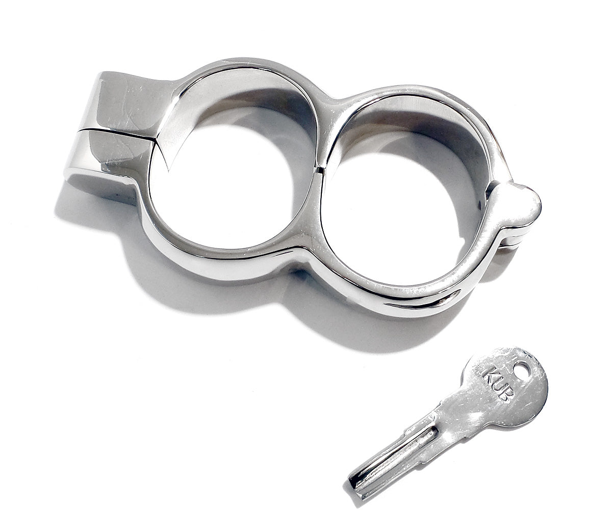 KUB Irish-8 HandCuffs with Snap Shut Quick Release Hamburg Lock Nickel Plated - Multiple Sizes Available