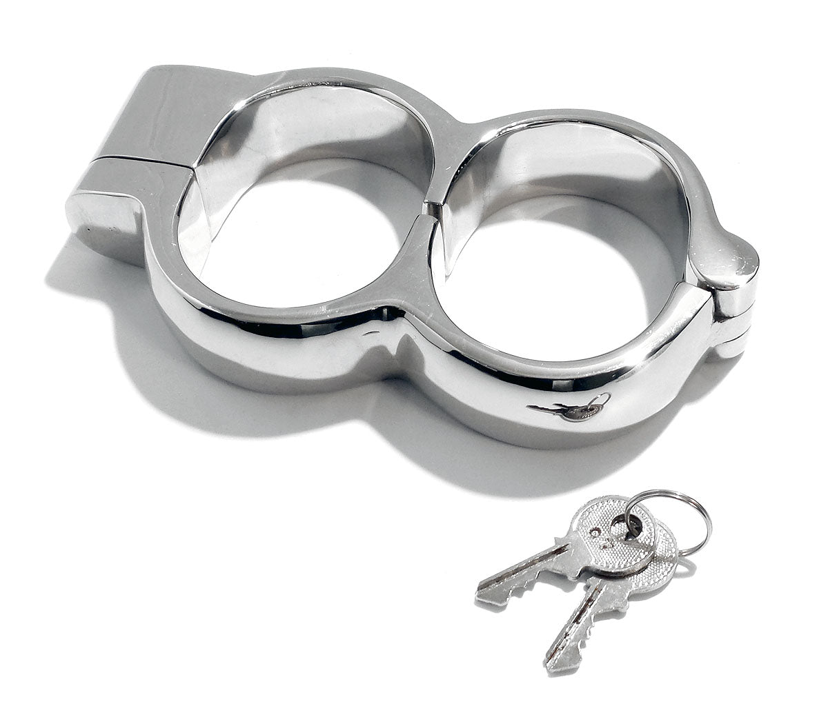 Stainless Steel BDSM Handcuffs Snap Shut High Security Irish 8 Style, Multiple Sizes Available