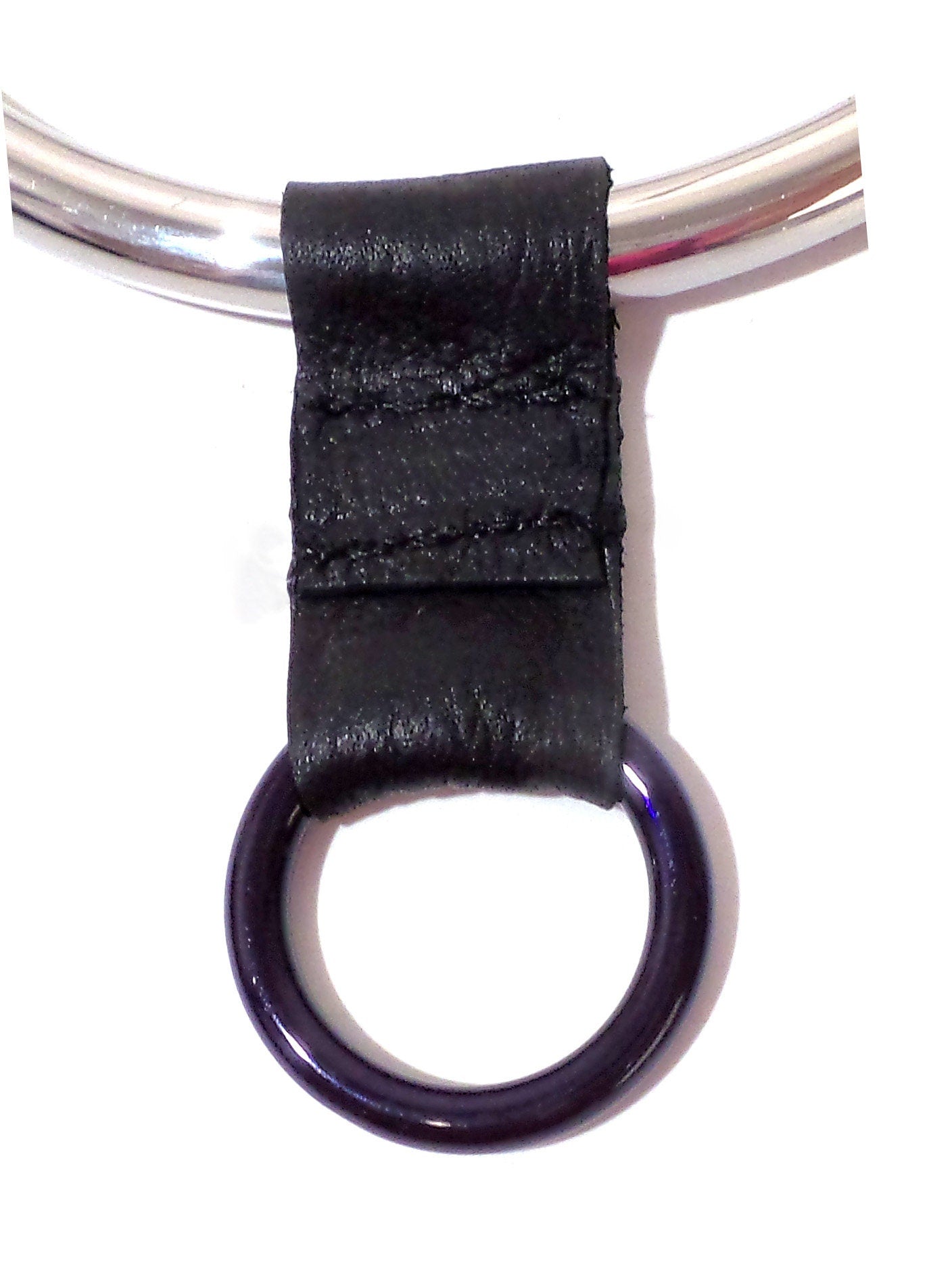 Leather Collar Slide On O Ring Pendant