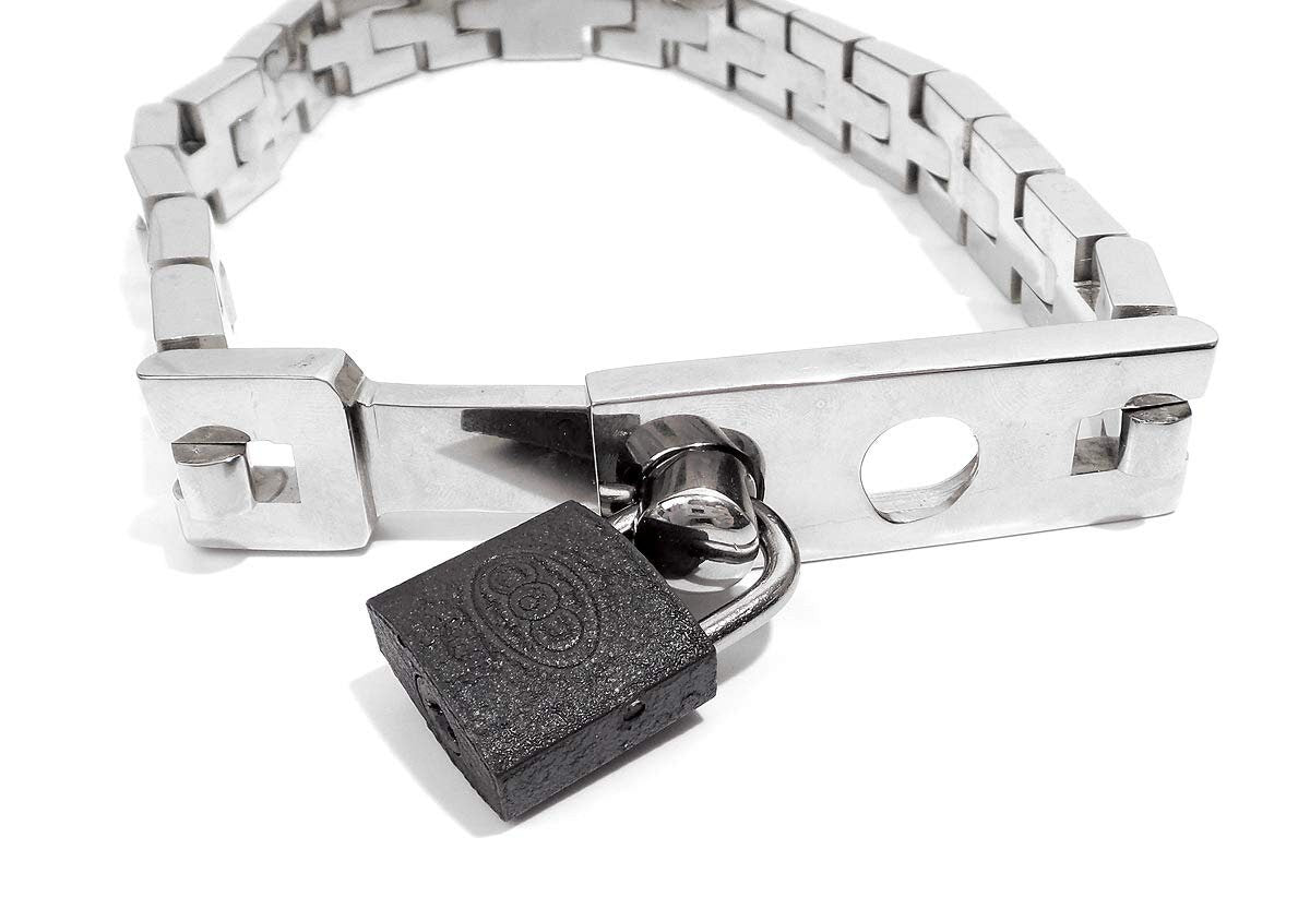 Chain Link Slave Collar with 2 Locking Positions