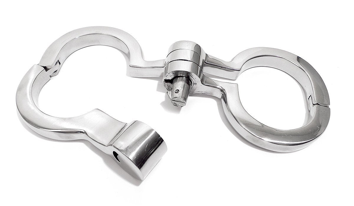 Folding Irish 8 Handcuffs Stainless Steel