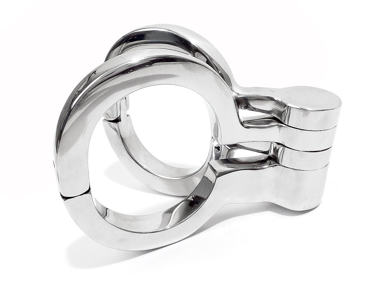 Folding Irish 8 Handcuffs Stainless Steel