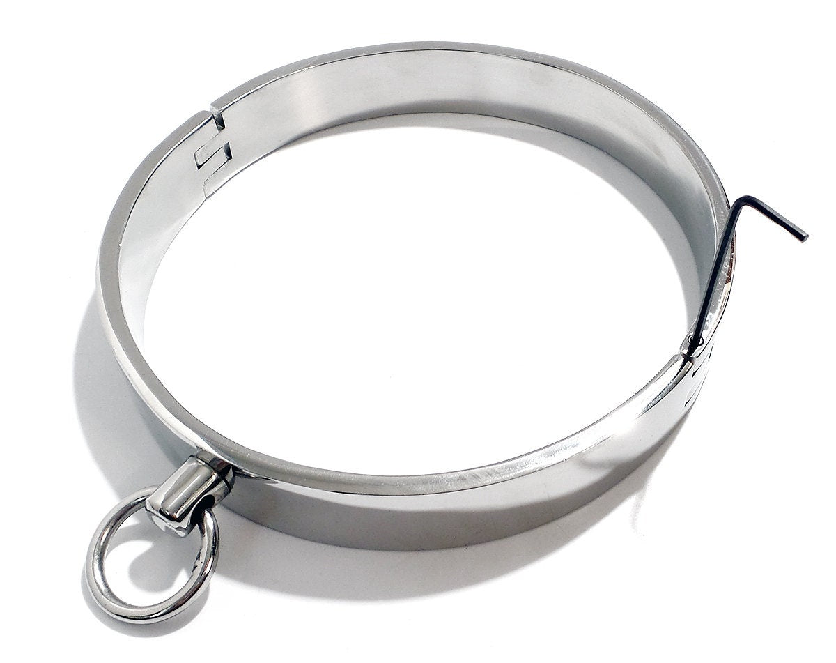 Stainless Steel 1 Ring Locking Collar (silver color)