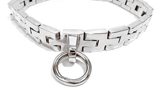 Chain Link Slave Collar with 2 Locking Positions