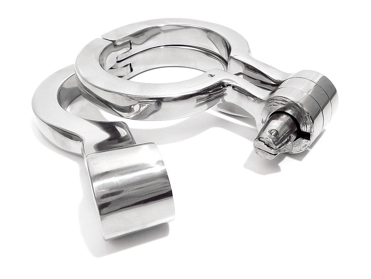 Folding Irish 8 Handcuffs Stainless Steel – Clawfoot Productions