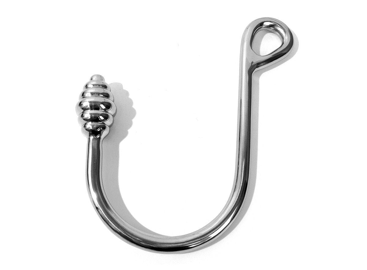 BDSM Anal Hook Restraint Butt Plug Large Ribbed