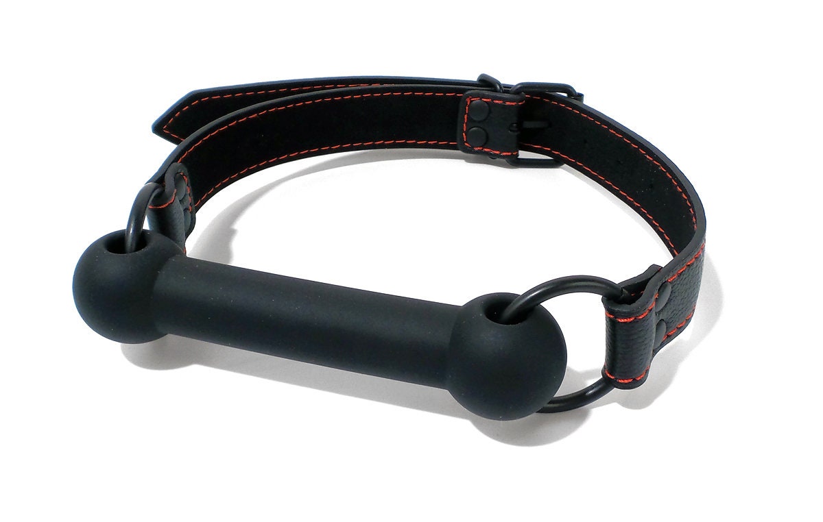 Pony Play Silicone Bit Gag Black or Red