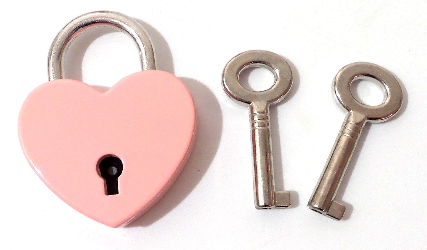 Heart Padlock with 2 Keys