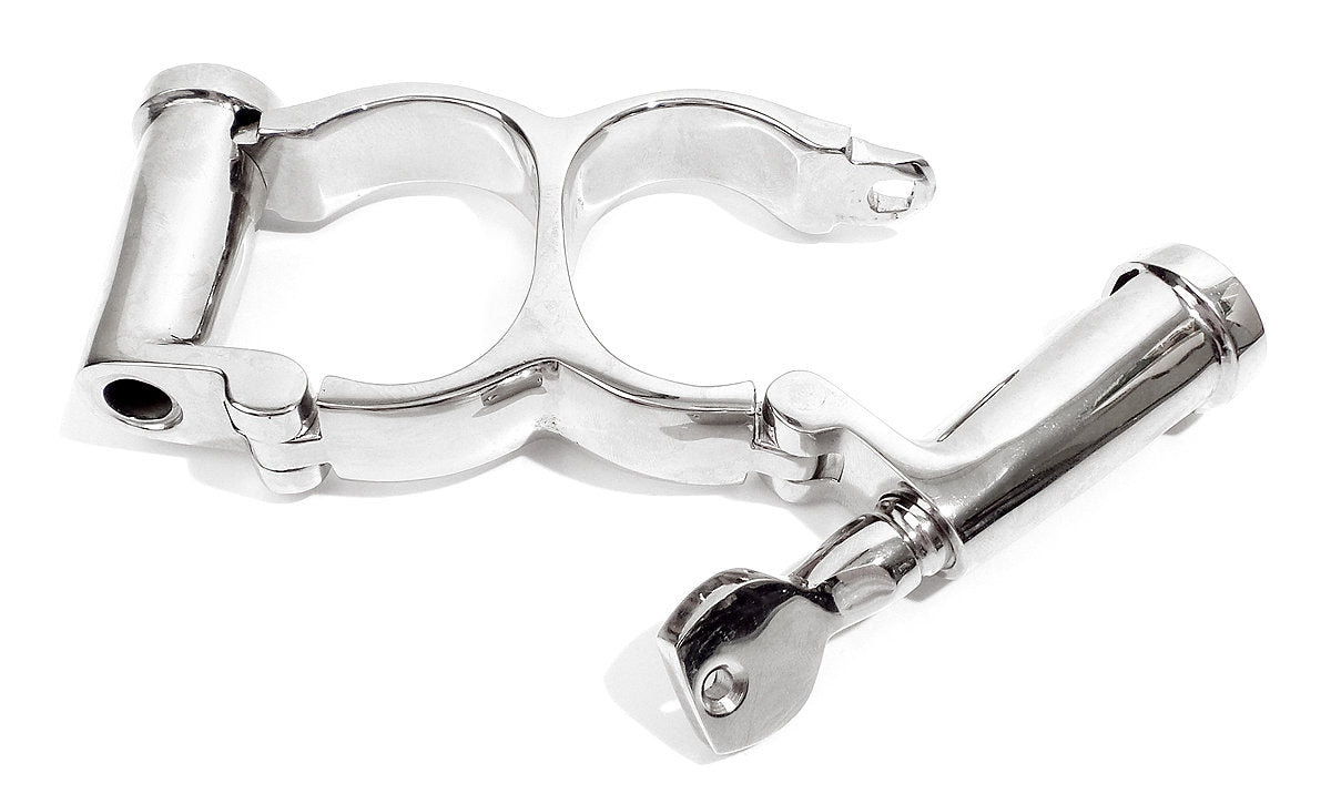 KUB Double Cylinder Irish-8 Darby Handcuffs Nickel Plated