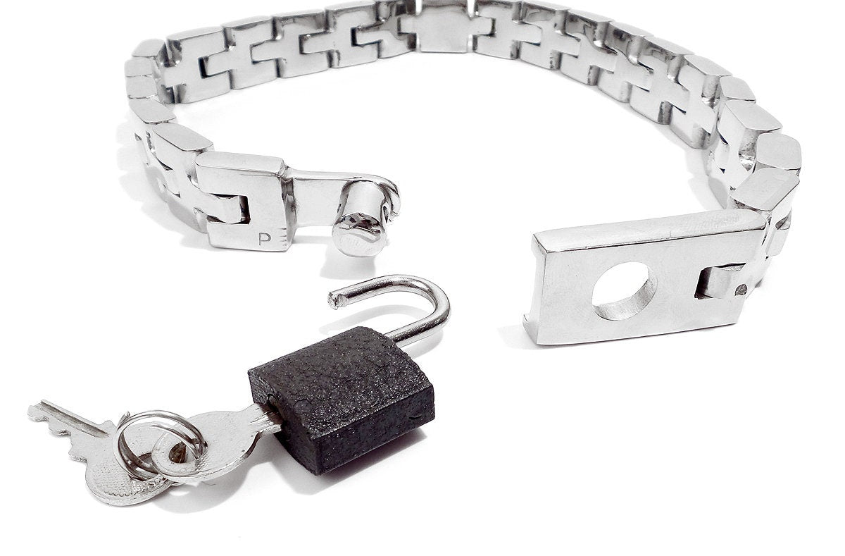 Chain Link Slave Collar with 1 Locking Positions