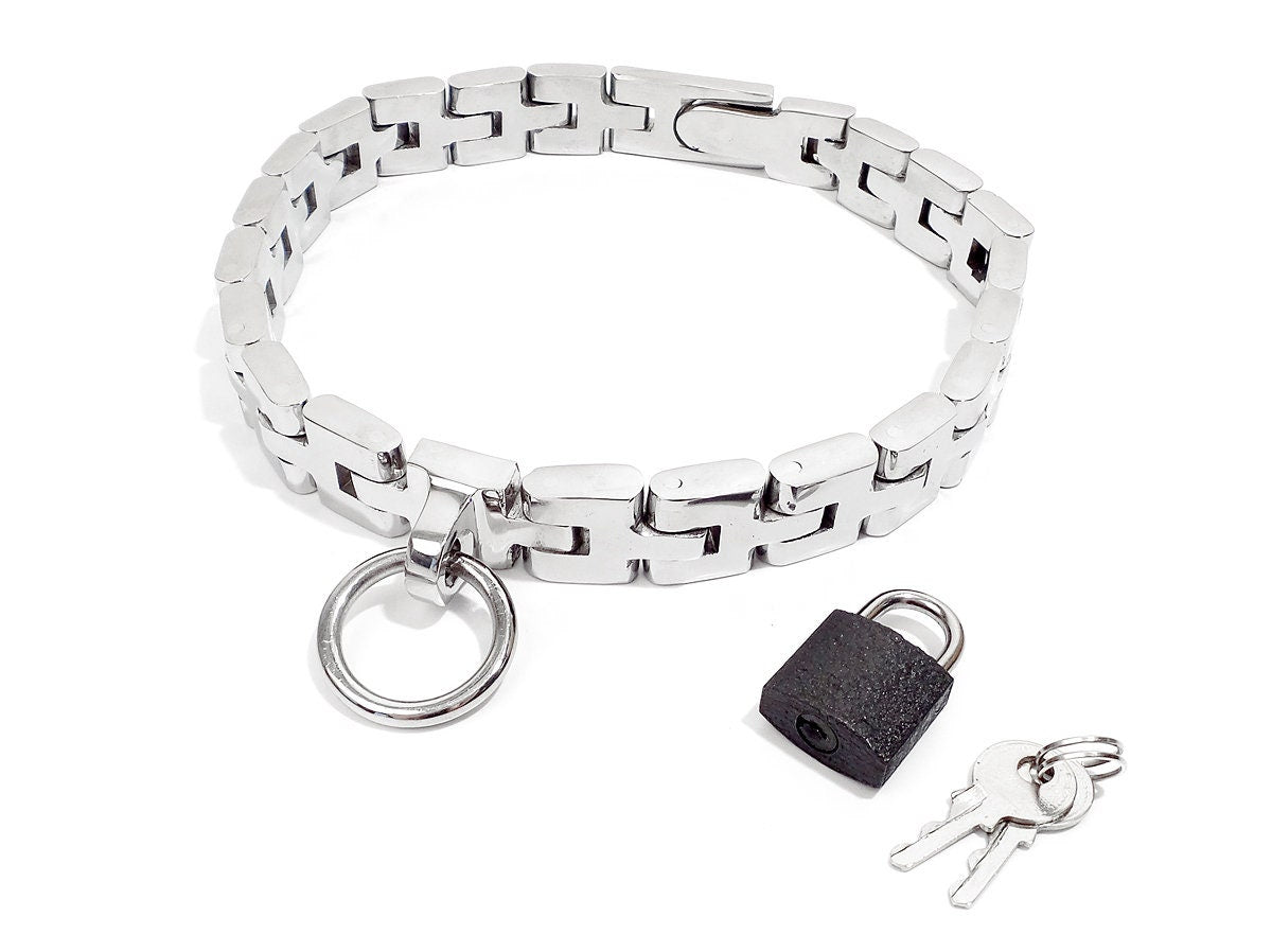 Chain Link Slave Collar with 1 Locking Positions