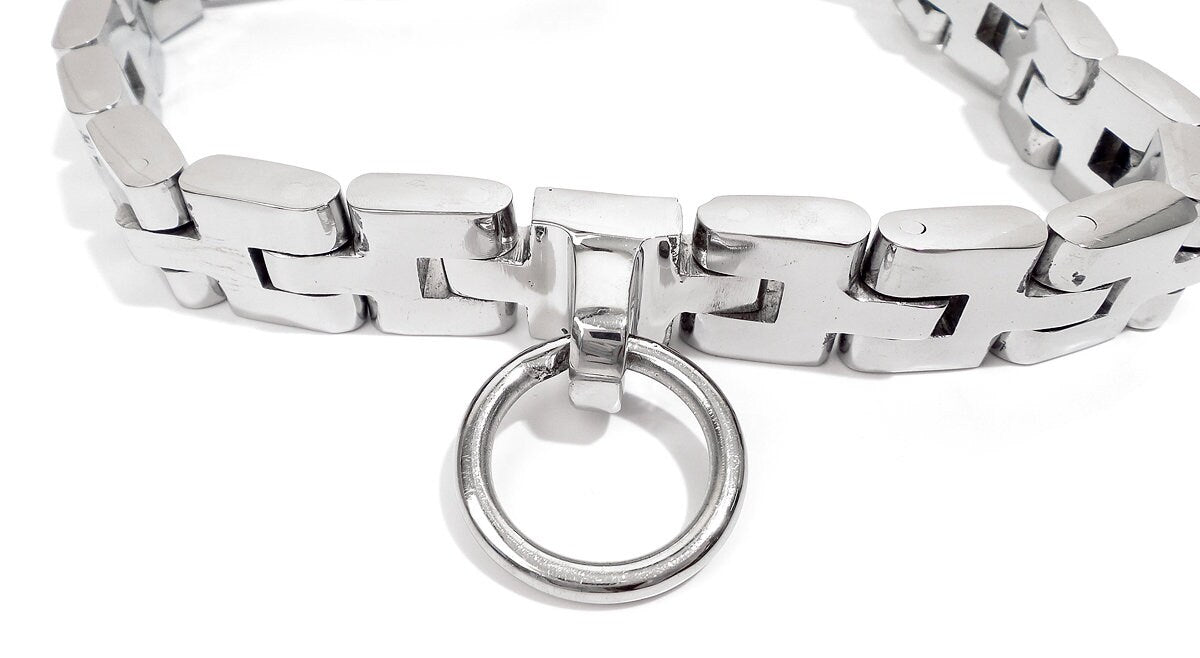 Chain Link Slave Collar with 1 Locking Positions