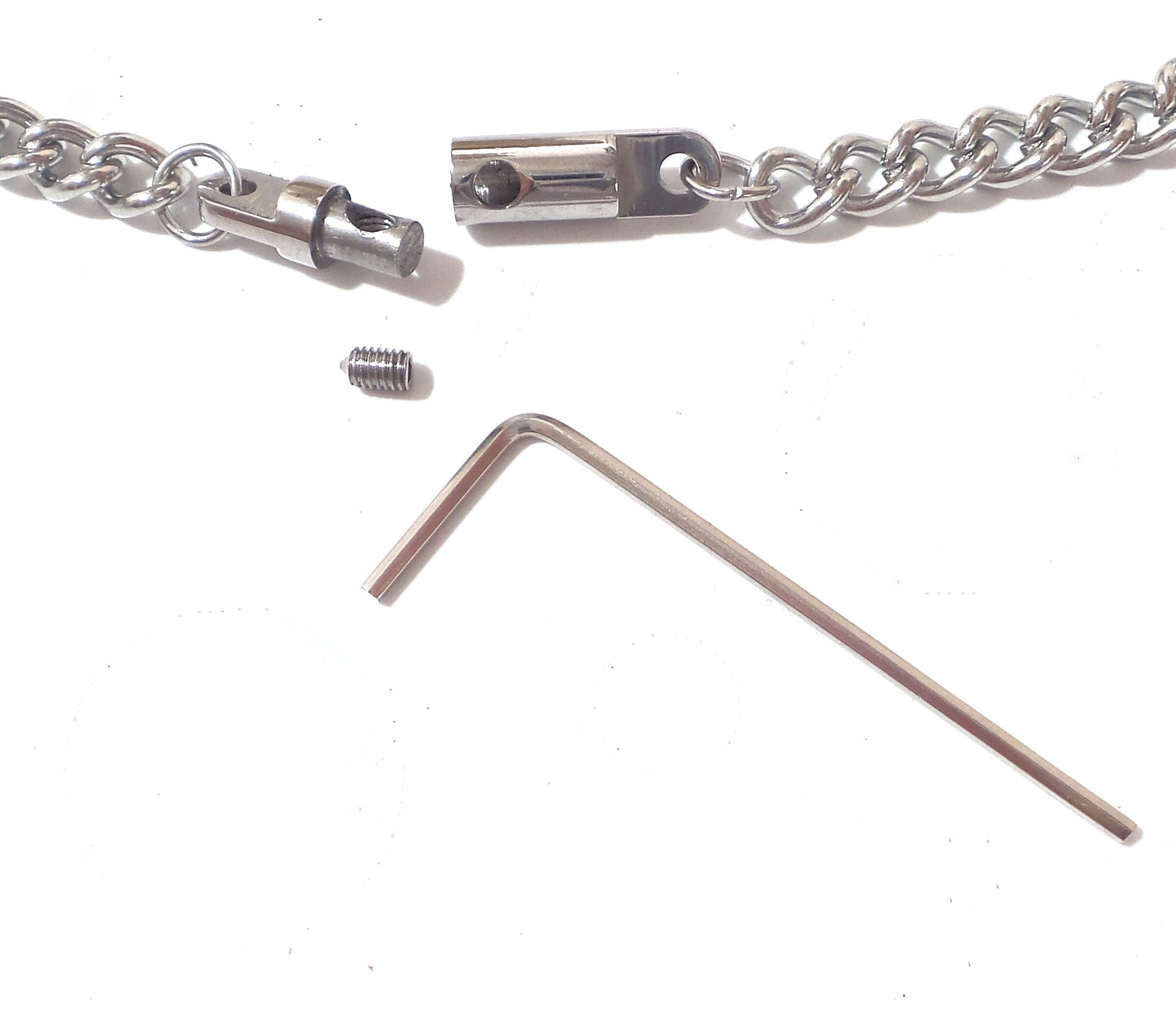 Locking Chain Necklace 2 Sizes Allen Key Closure