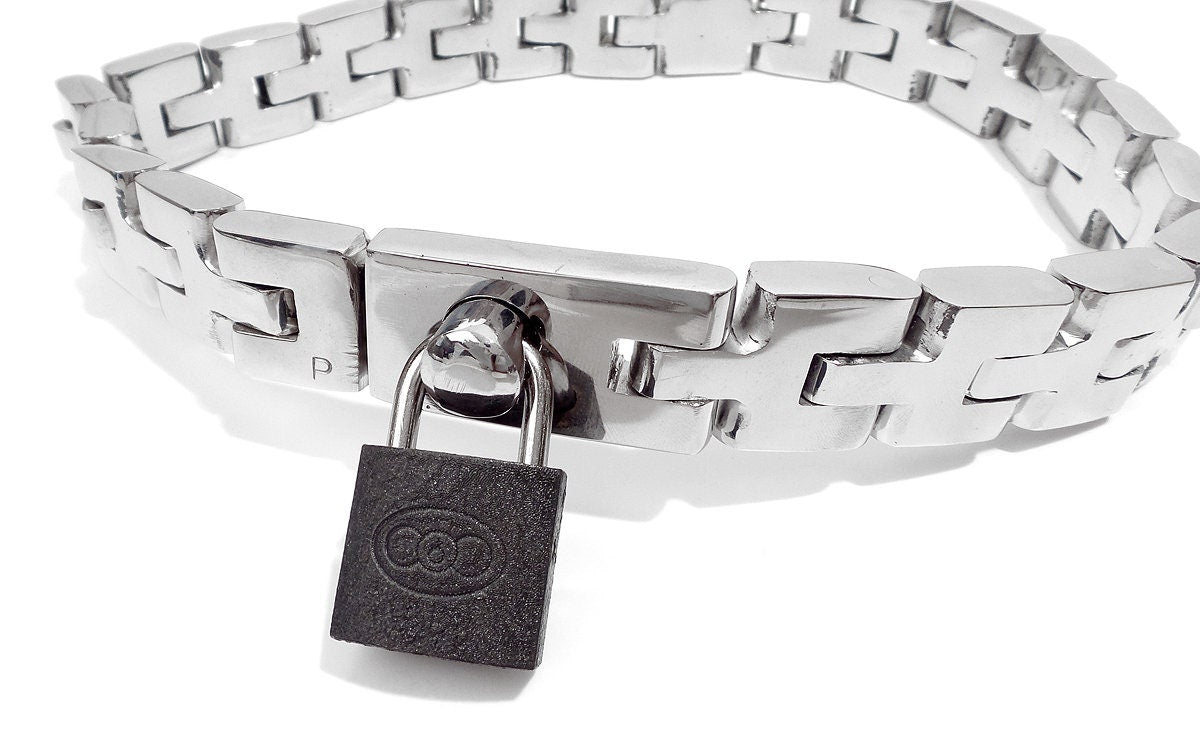 Chain Link Slave Collar with 1 Locking Positions