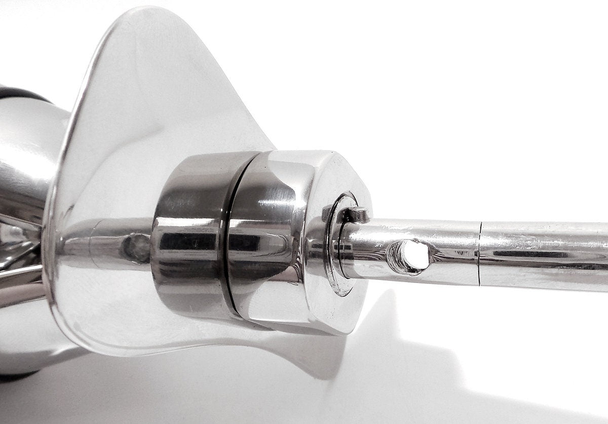 Stainless Steel Locking Anal Plug Plunger Style