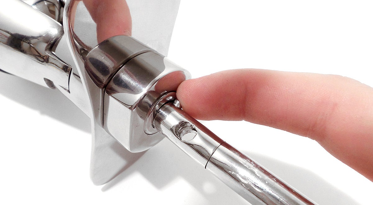 Stainless Steel Locking Anal Plug Plunger Style