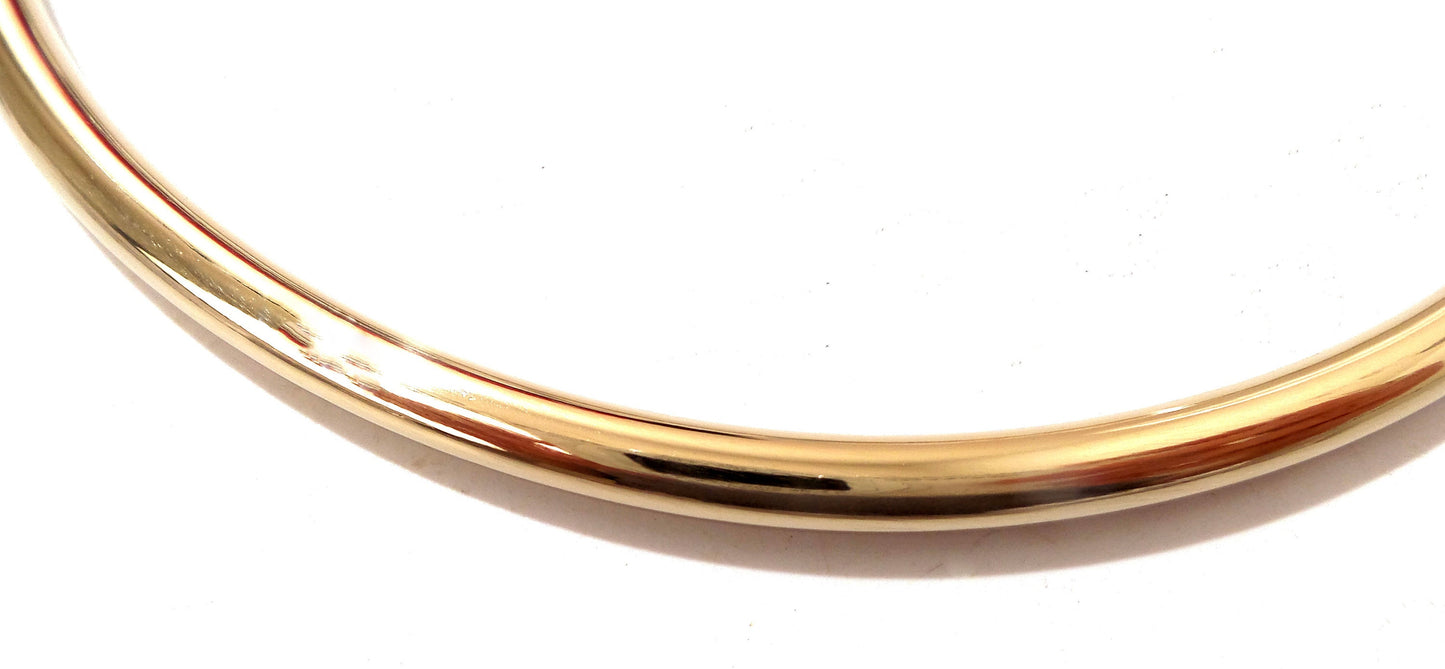 6MM Petite Thin Polished Gold Titanium Eternity Collar Locking Slave Collar