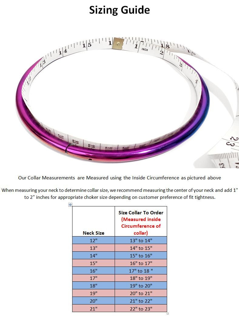 13"-20" Locking Rainbow Eternity Collar Slave Day Collar