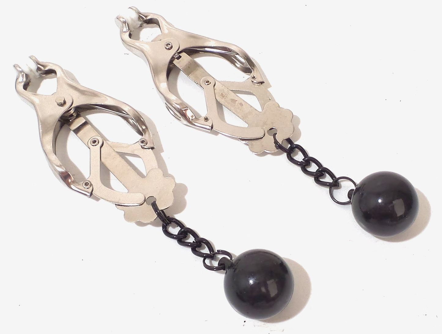 Weighted Deviant Monarch Butterfly Nipple Clamps - 2 Color Options - Black and Silver