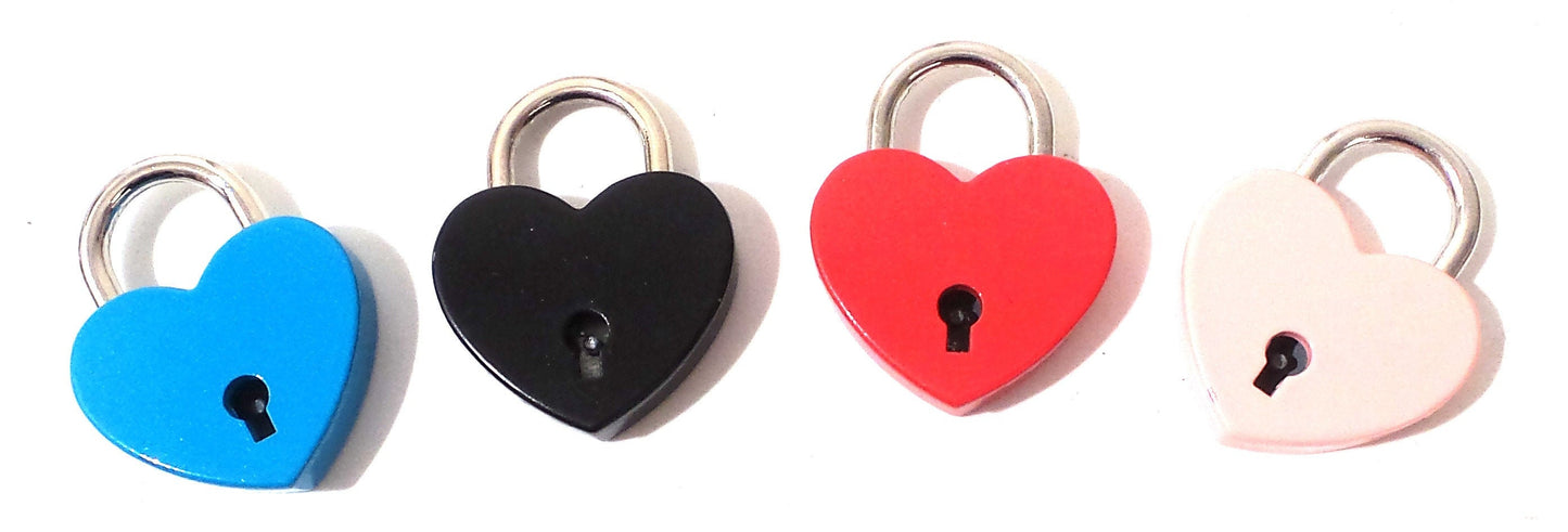 Heart Padlock with 2 Keys