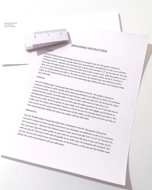 Measuring Kit With Flexible Tape