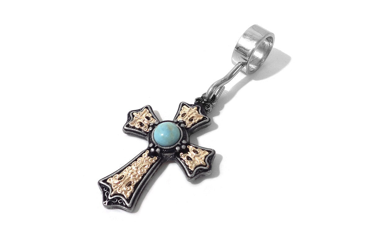 Cross Pendant for Collars 8mm and Less