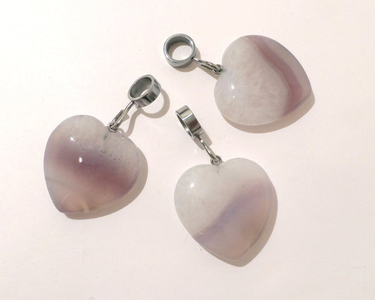 Botswana Agate Pendant with Hook for 6mm and 8mm Collars